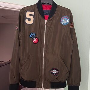 Zara Man Black and Red Jacket